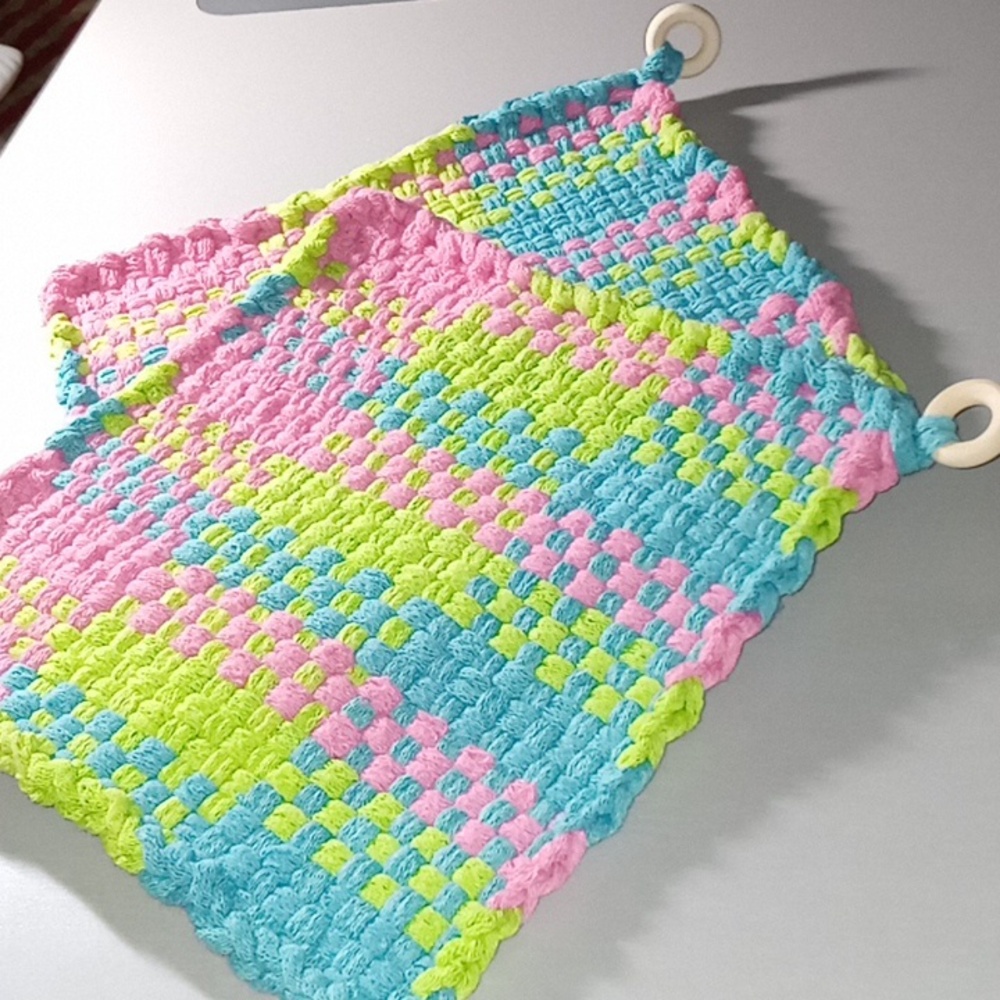 Potholder Set Handmade 8" x 8" Large Size